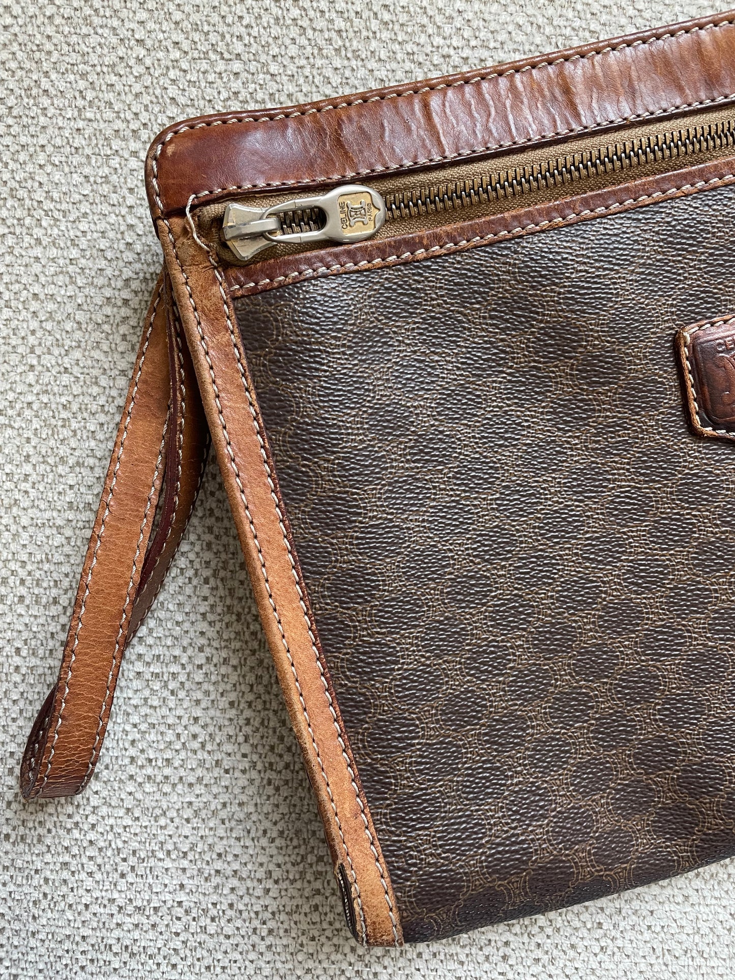 Classic Celine Macadam Wristlet