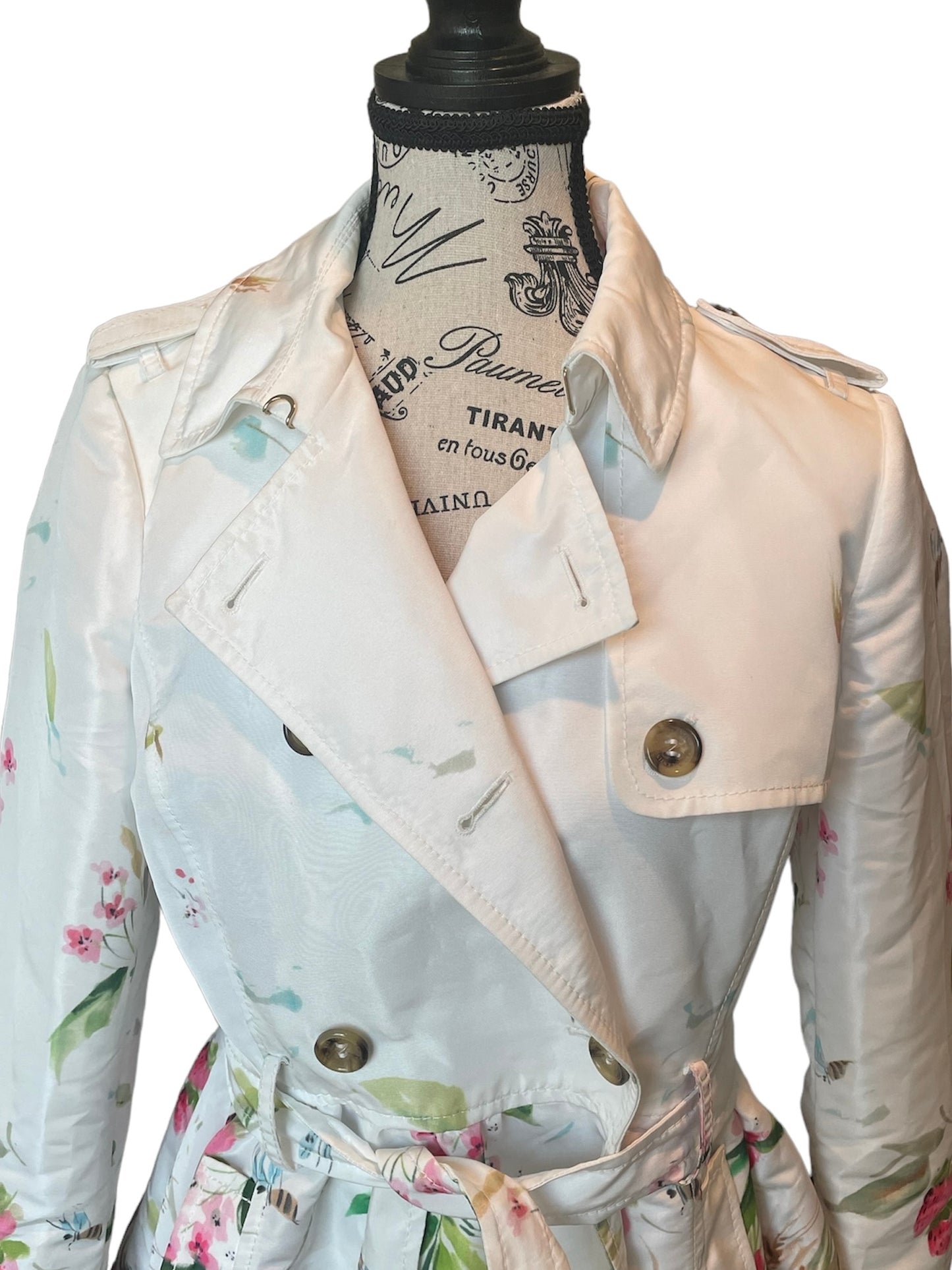 Red Valentino Floral Trench