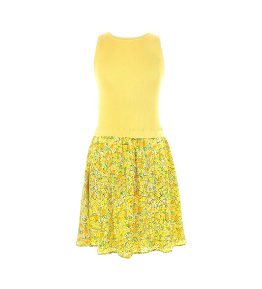 Boutique MOSCHINO Silk Lemon Print Dress