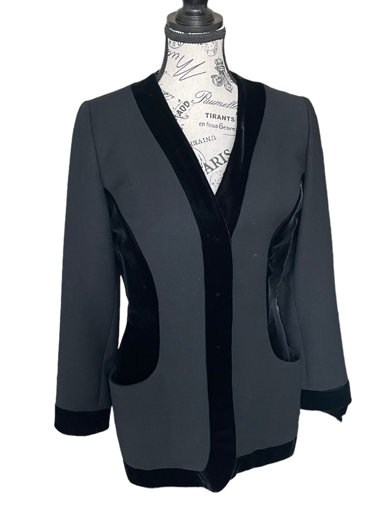 Oscar de la Renta Mixed Media Blazer