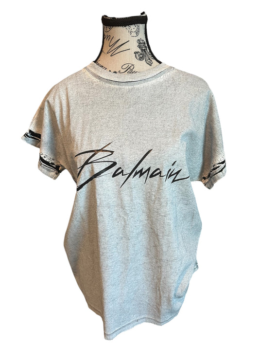 Balmain Distressed Tee