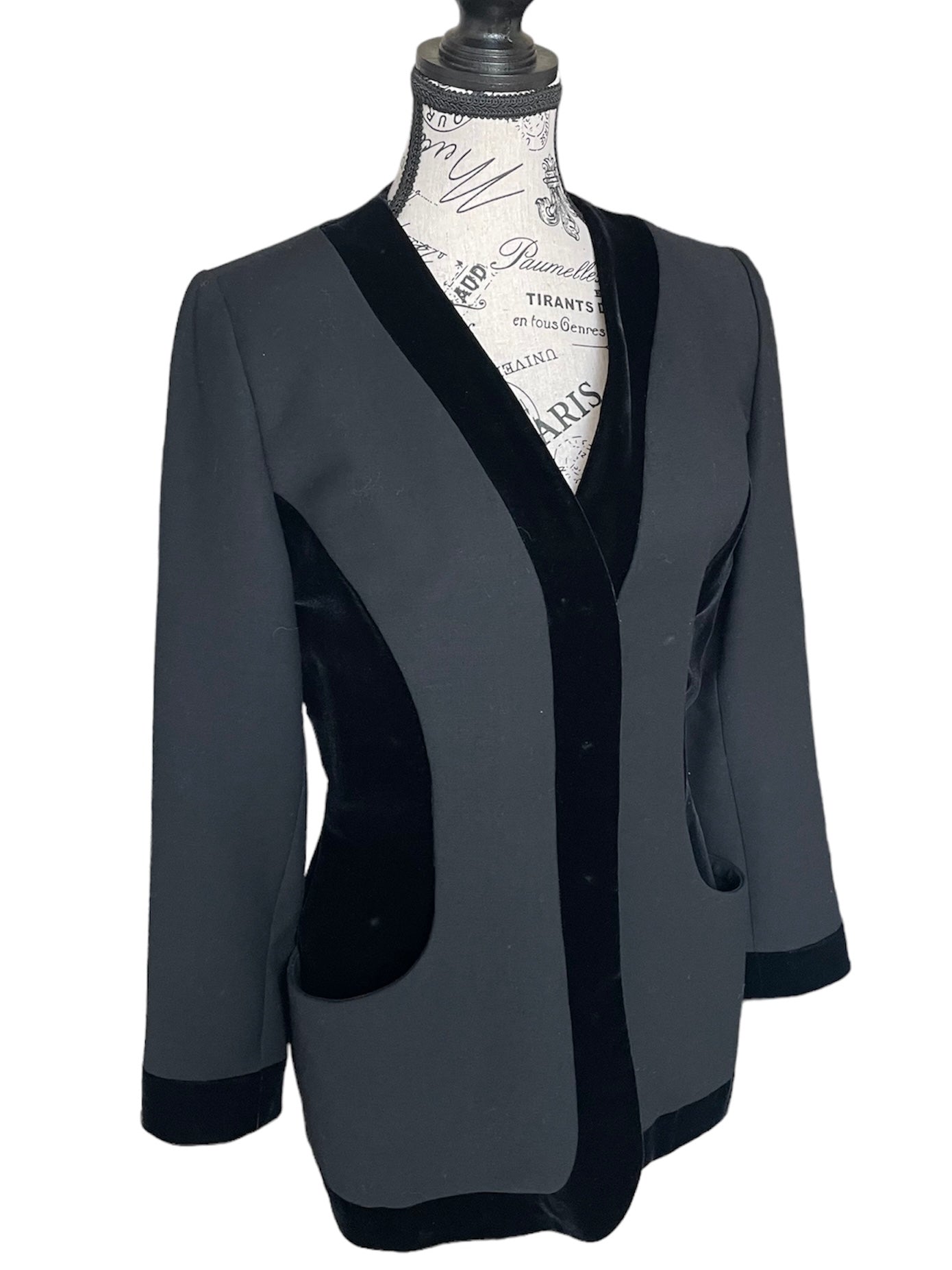 Oscar de la Renta Mixed Media Blazer